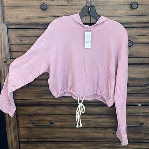 PACSUN NWT Cropped sweatshirt with drawstring